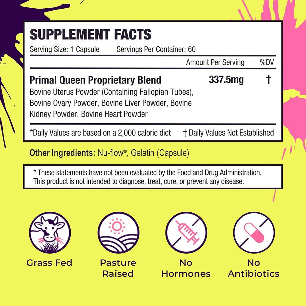 Supplement for Women - Supports Hormone Balance, Energy & Wellness - Liver, Heart, Kidney, Bone Marrow - Female Support Blend - Sun Studio