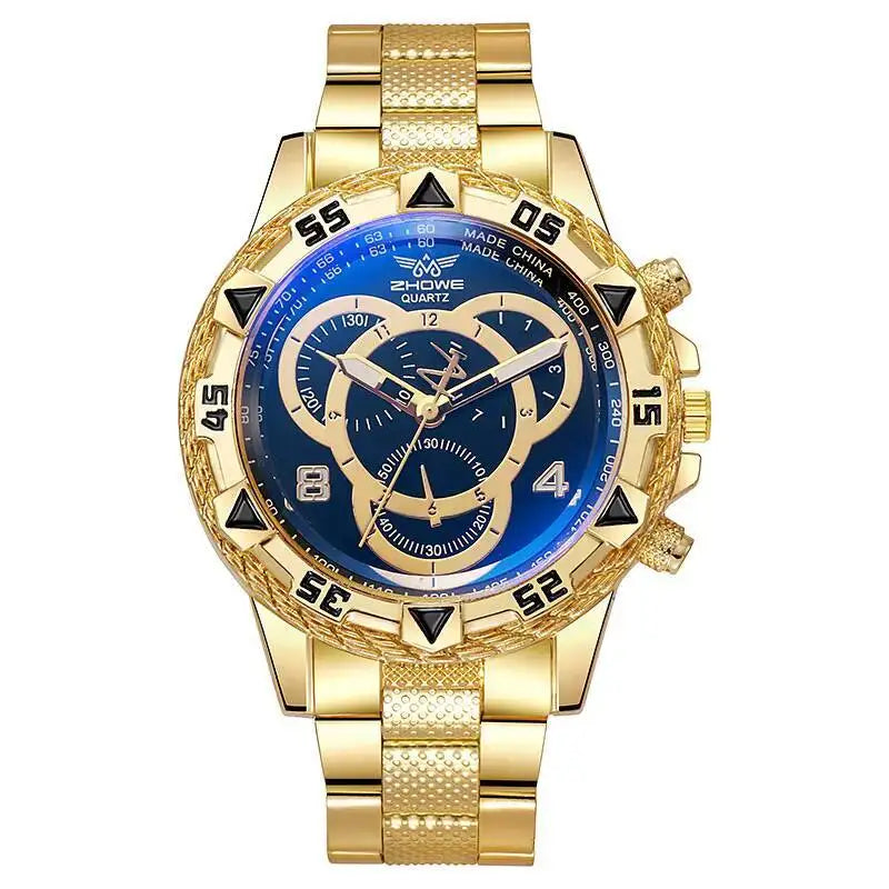 Luxury Large Dial Men Business Watches Fashion Male Analog Quartz Wristwatch Reloj Hombre - Sun Studio
