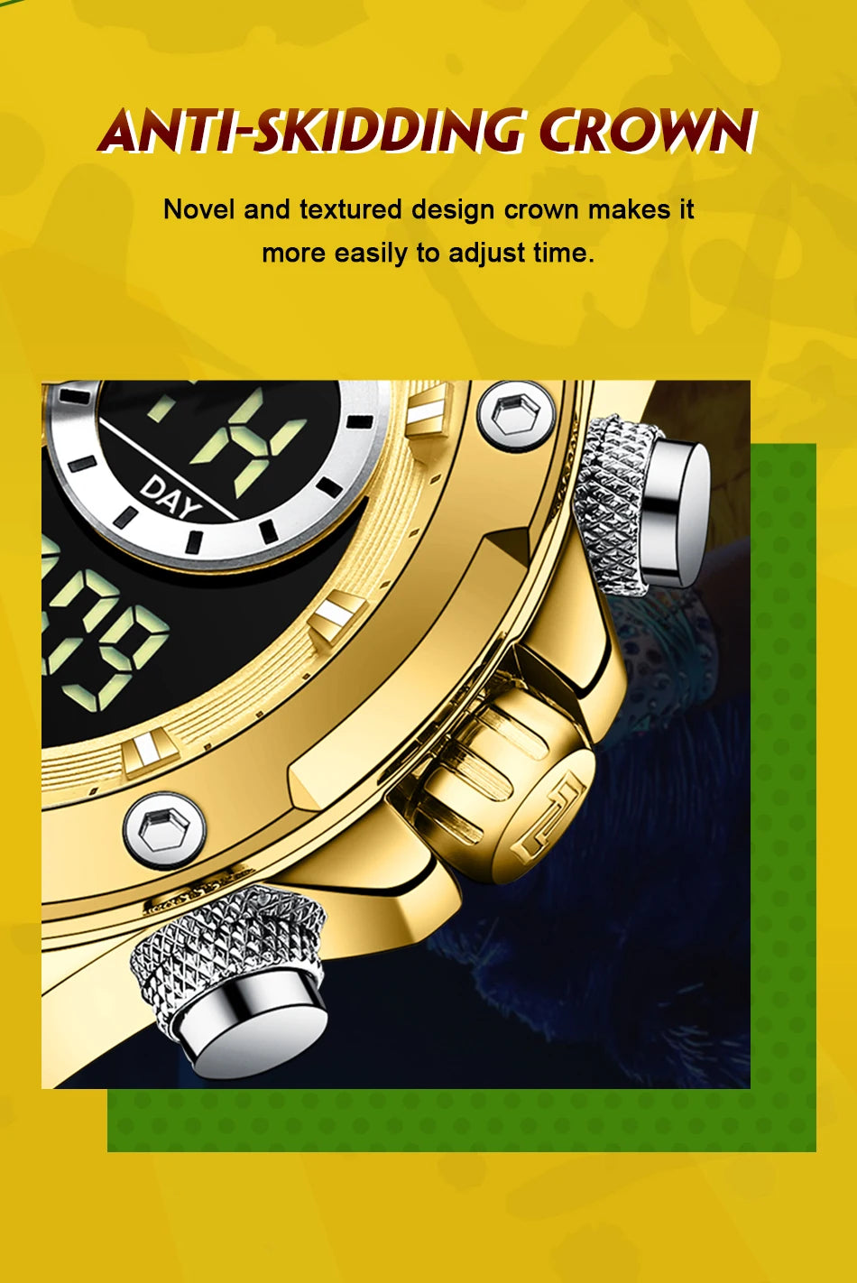 NAVIFORCE Luxury Original Watches For Men Casual Sport Chronograph Alarm Quartz WristWatch Leather Waterproof Digital Clock 9163 - Sun Studio