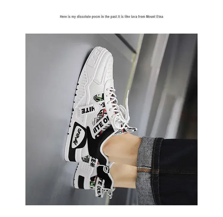 Casual Fashion Leather Sneakers New Skateboard Mens Shoes Outdoor Running Sports shoes Hiking Tennis Platform Luxury footwear - Sun Studio