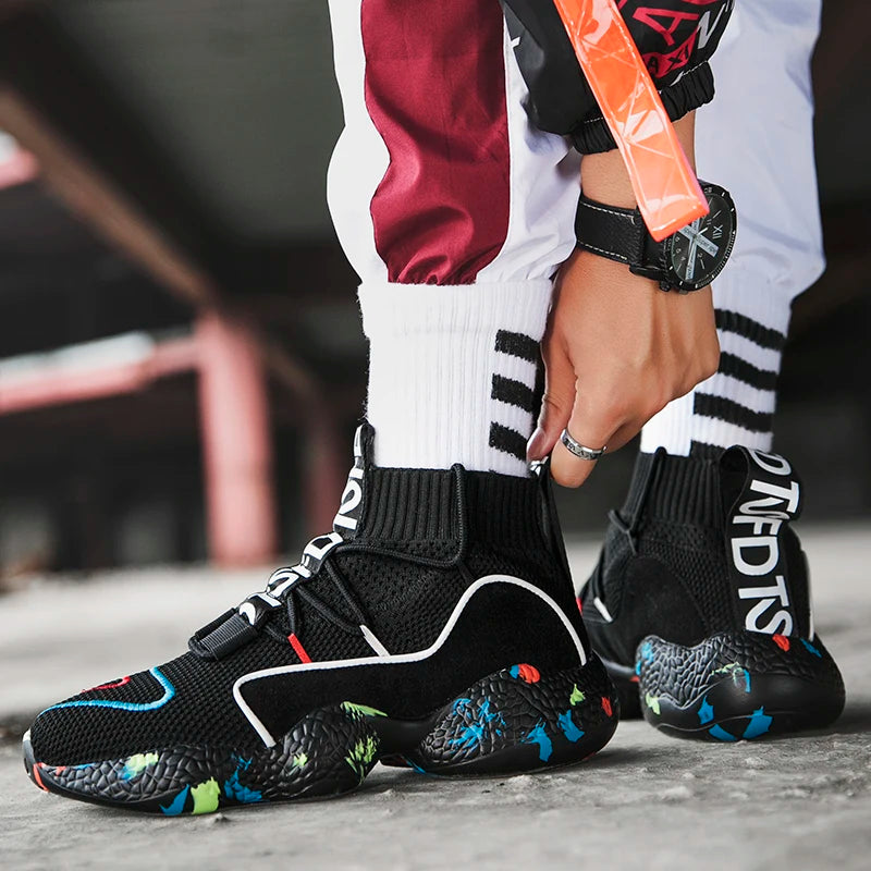 Casual Boot Shoes Men Camo Socks Sneakers Boots Shoes for Male Sneakers Breathable Jogging Trainer Socks Boots - Sun Studio