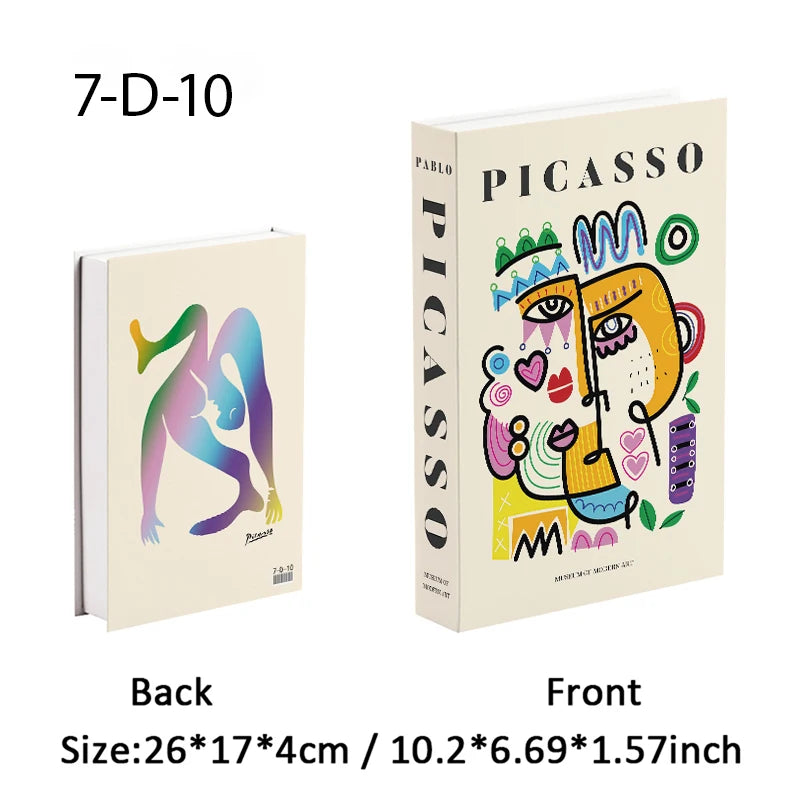 Matisse Fake Bücher zur Dekoration Aufbewahrungsbox Abstrakte Kaffeetisch Bücher Luxus Schlafzimmer Dekorative Bücher Bauhaus Boho Wohnkultur