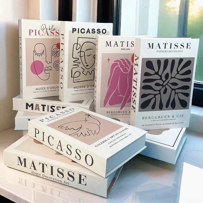 Matisse Fake Books For Decoration Storage Box Abstract Coffee Table Books Luxury Bedroom Decorative Book Bauhaus Boho Home Decor - Sun Studio