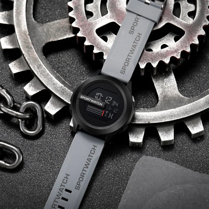 Men's Sports Watches Luxury Digital Watch Stopwatch Luminous Date Week Multifunction Fitness Electronic Wristwatch Reloj Hombre - Sun Studio
