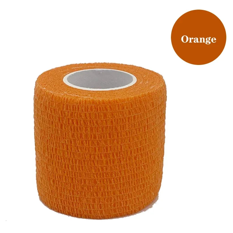 1/6pcs 5cmx4.8m Disposable Tattoo Bandage Sport Wrap Tape Self Adhesive Elastic Bandage Colors Tape Tattoo Accessories - Sun Studio