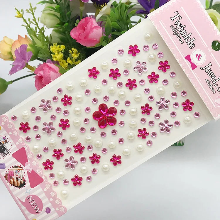 Glitter Face Stickers for Children Rhinestones for Eyes Face Diamonds Bright Stickers Festival Makeup Jewels Stickers ZS006 - Sun Studio