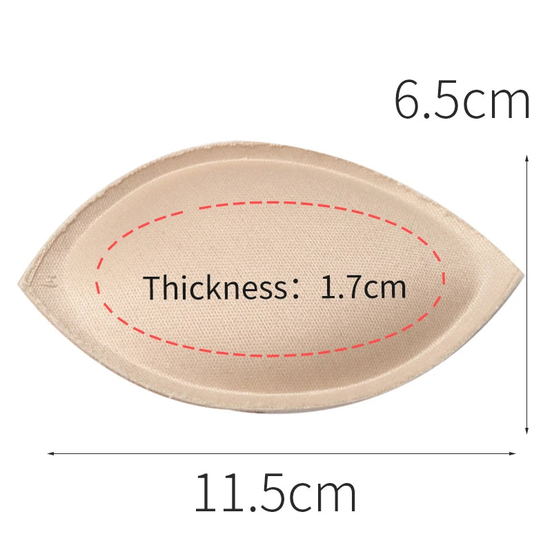 1pair Sponge Inserts In Bra Padded for Swimsuit Breast Push Up Fill Brassiere Breast Patch Pads Women Intimates Accessories - Sun Studio
