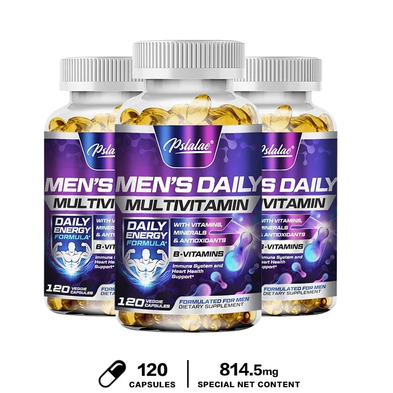 Men's Multivitamin Supplement-Daily Multivitamins and Nutrients To Support A Healthy,Active Lifestyle,Energy,Heart,Brain Health - Sun Studio