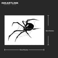 Spider Temporary Tattoo Sticker, Realistic Waterproof Design, Semi-Permanent Lasts 15 Days, Scary Fake Tattoo for Halloween - Sun Studio