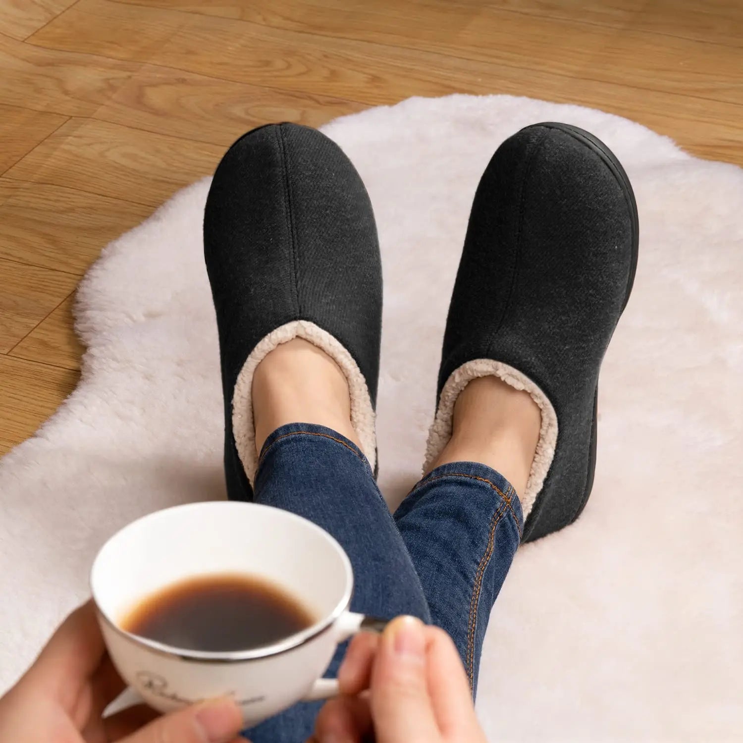 Asgard Winter Cotton Slippers For Men Outdoor Non-slip Warm Slippers Indoor Memory Foam Home Slippers Fashion Casual Furry Shoes - Sun Studio