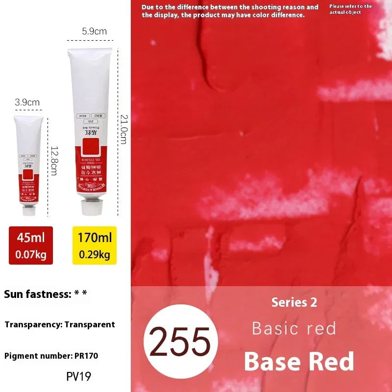 45ml Ölmalerei Transparente Tube Schnell trocknend Weiß Gold Silber Professionelle Farbmalbedarf für Künstler Studenten Anfänger