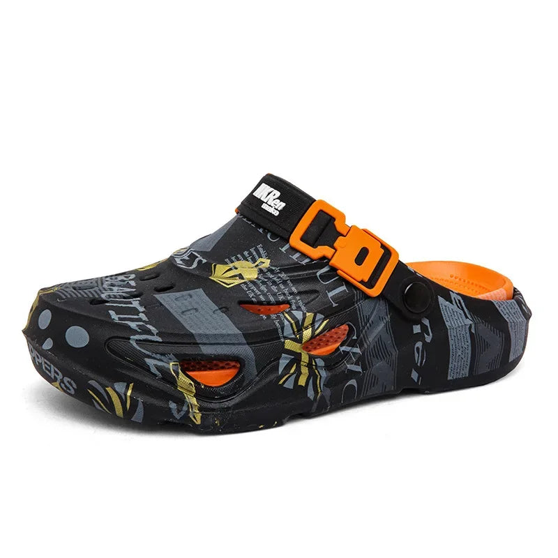 Men's Summer Outdoor Sporty Thick-Heeled Sandals Big Size 46 Head-To-Toe Dual-Purpose Beach Shoes Comfortable Wearing Experience - Sun Studio