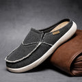Lässige Slip-On Herren Schuhe Outdoor Wandern Bequeme Canvas Hausschuhe Koreanischer Trend Baotou Halbschuhe Zapatillas Hombre