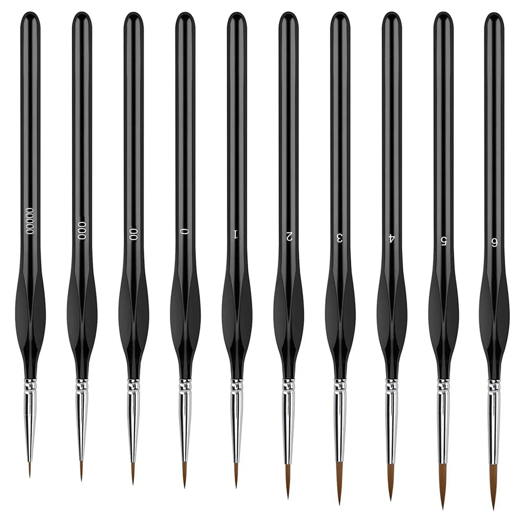 10/11/20/22Pcs Fine Detail Paint Brush Miniature Painting Brushes for Mini Paints Brush Set for Acrylic Watercolor Face Nail - Sun Studio