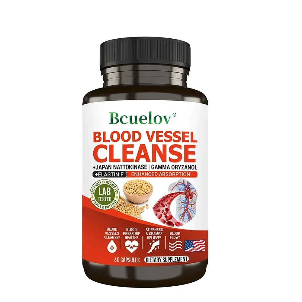 Nattokinase 2000 FU Supplement - Improve Blood Circulation, Promote Detoxification Metabolism, Maintain Cardiovascular Health - Sun Studio
