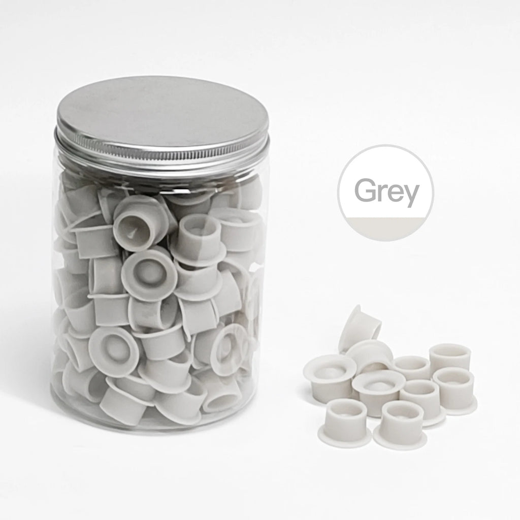 100pcs Tattoo Ink Cups Disposable Silicone tattoo ink container Canned round ink Caps Permanent Makeup Container Tattoo supplies - Sun Studio