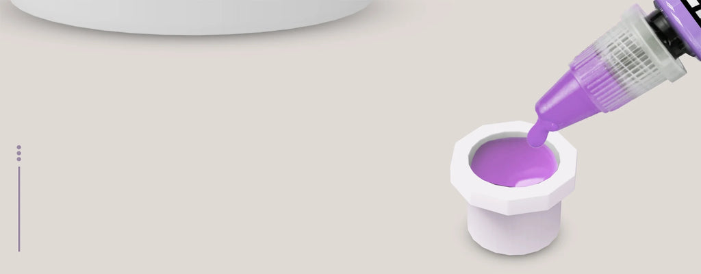 POPU Ink Cups 60 pcs Medium-12mm Disposable Soft White/Purple Colors for Permanent Makup & Tattoo Used - Sun Studio