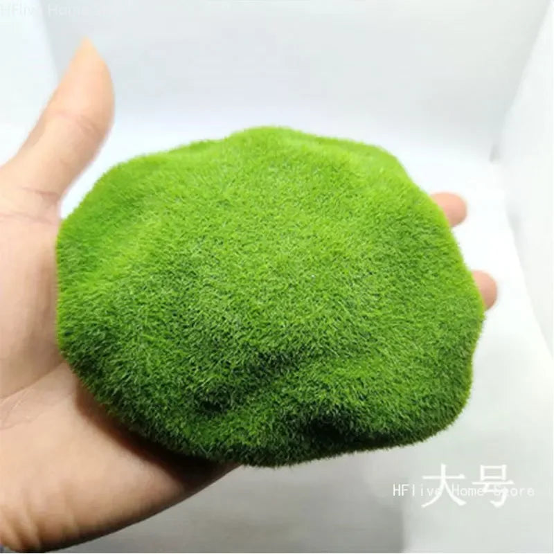 4 Size Fake Stone Artificial Moss Rocks Home Decor Simulation Plant DIY Decoration For Garden and Crafting Green Wholesale - Sun Studio