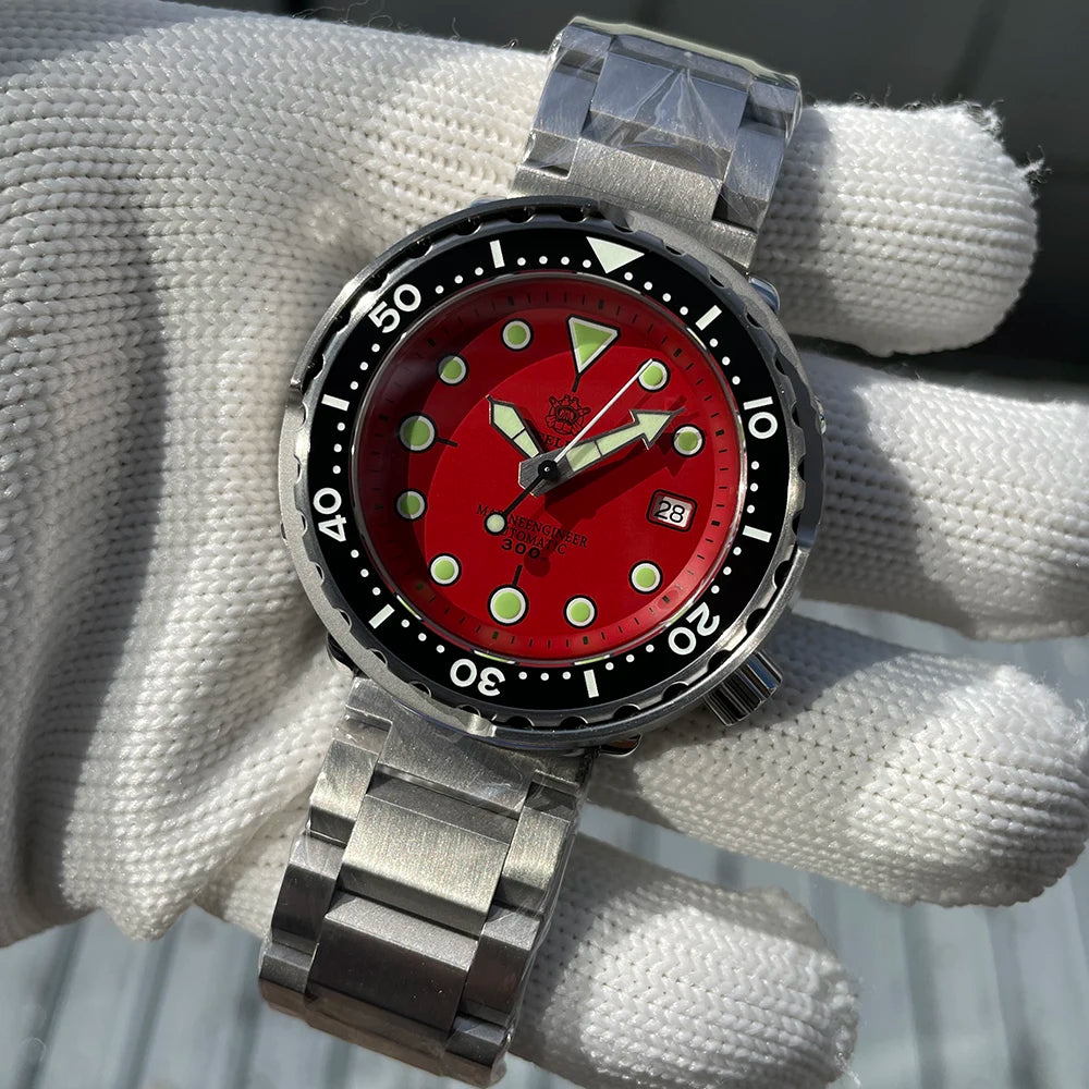 STEELDIVE SD1975 Luxury Automatic Watches Men Dive Watch 30Bar Waterproof Luminous Clock Sapphire Mirror Mechanical Wristwatch - Sun Studio