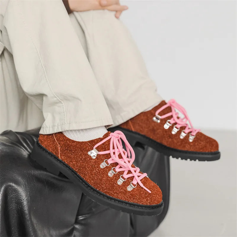 Fashion Mens Casual Leather Shoes Men Trendy Designer Style Derby Shoe Men's Lace-up Flats - Sun Studio