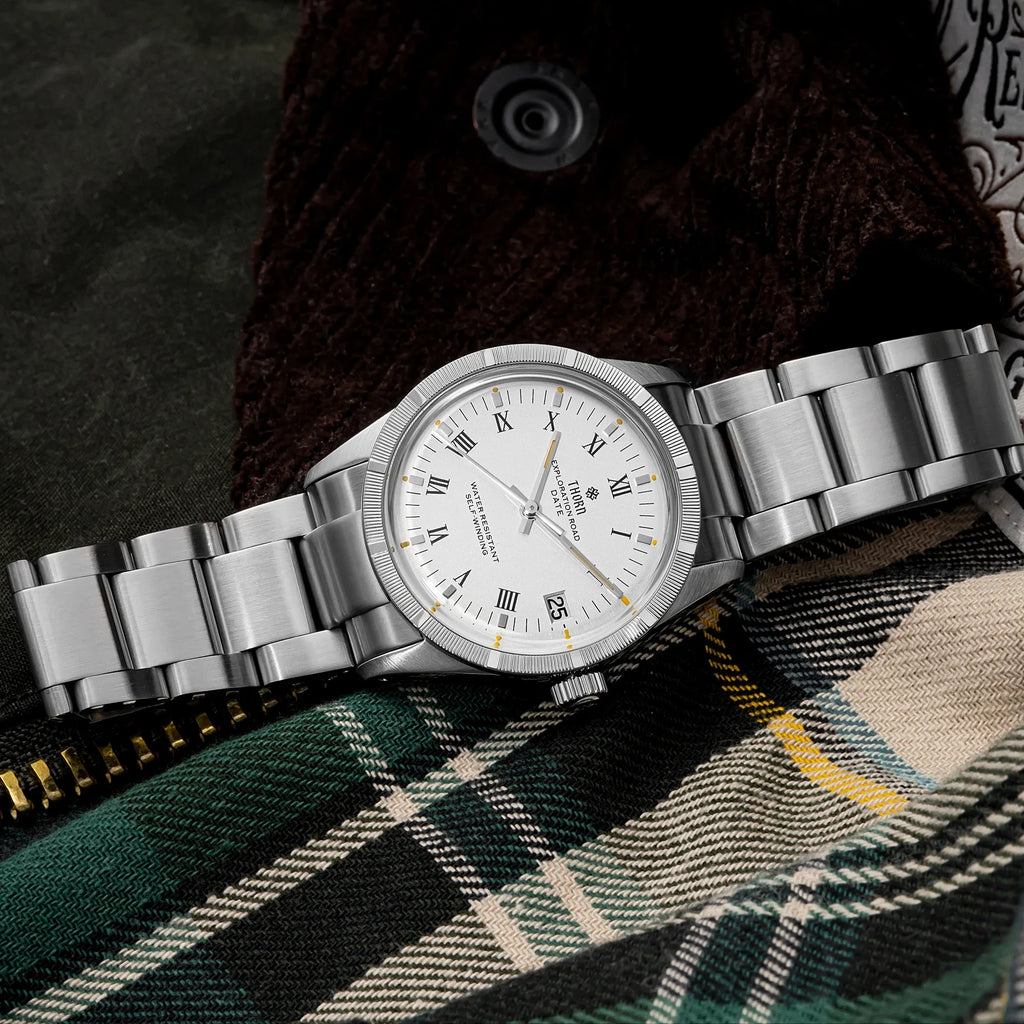 THORN T004 34mm Retro Men's Watch Automatic Movement Watch Hemisphere Sapphire Luminous 10Bar Waterproof Watches - Sun Studio
