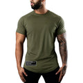 Gym Bodybuilding Muscle Sport Jogging Shirts Summer Cotton Breathable Short Sleeve Clothing Mens Casual Fitness Workout T-shirts - Sun Studio