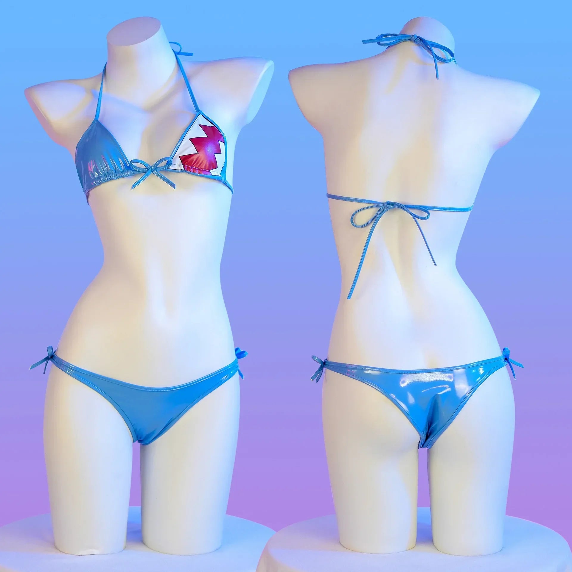 Cute Shark Pool Parry Anime Comics Girl Bikini Swimsuit Cosplay Costume Women Underwear Swimwear Role Play Sexy Backless Outfit - Sun Studio