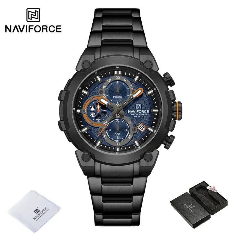 NAVIFORCE Men's Watches Top Luxury Original Quartz Wrist Watch for Men Chronograph Calendar Waterproof Man Watch Relojes Hombre - Sun Studio