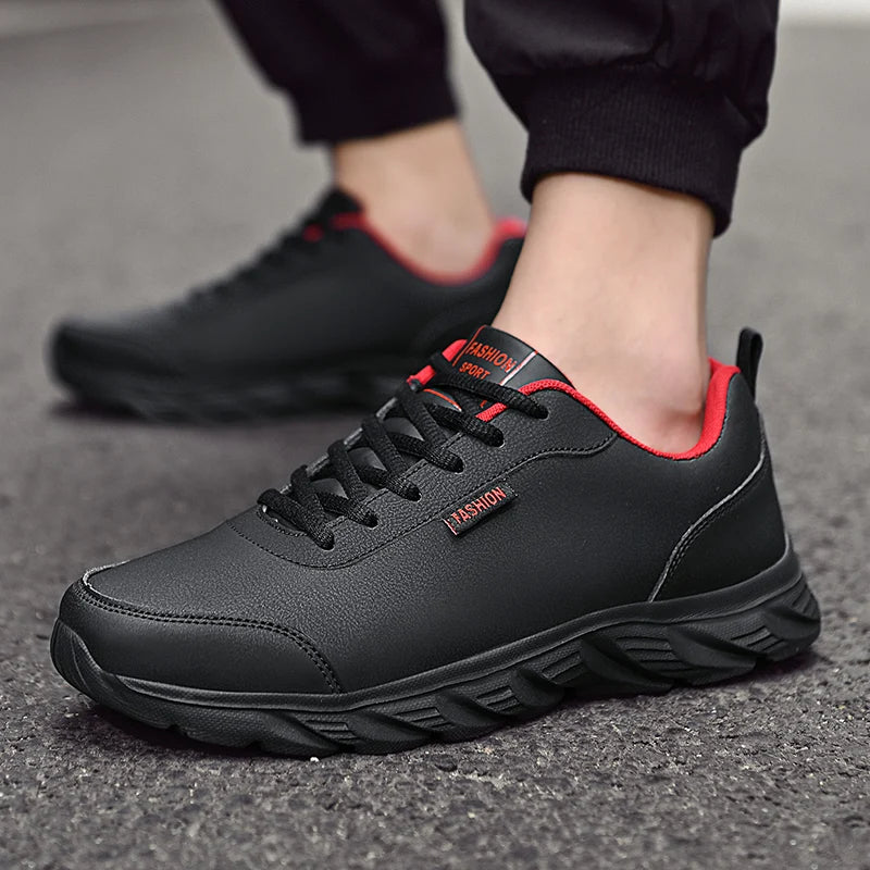 Winter Light Men Sneakers Lace Up Casual Shoes For Men Cushioning Men Sport Shoes For Running Outdoor Waterproof Walking Shoes - Sun Studio