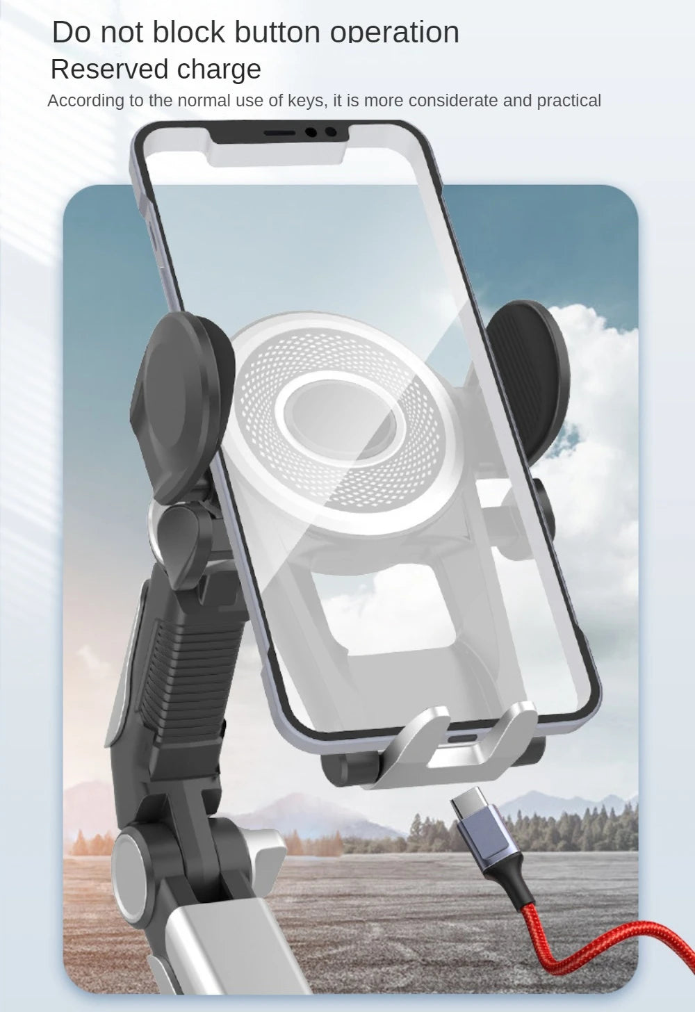 Heavy Duty Phone Mount for Car Windshield Dashboard Long Arm Suction Cup Phone Stand Holder 4.7-6.8inch Smartphone GPS Mount - Sun Studio