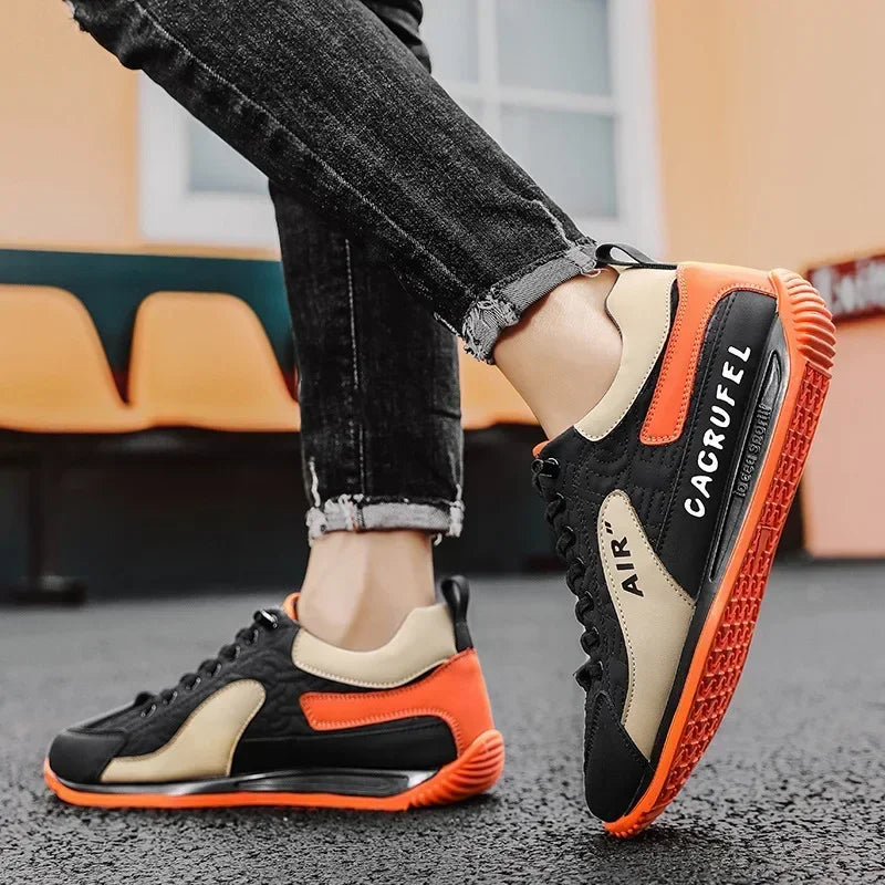Men's Casual Thick Soled Sneakers Breathable Shoes New Autumn Men Slip on Antiskid Walking Flats Shoes Fashion Vulcanized Shoes - Sun Studio