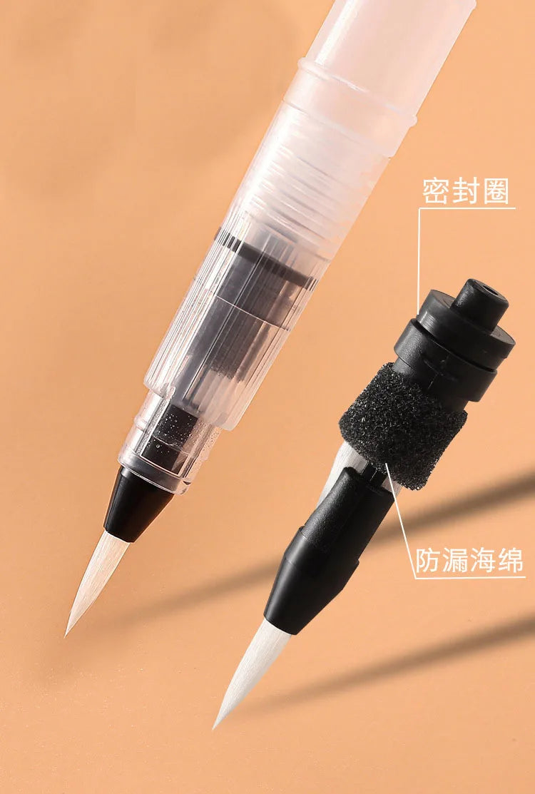 3/7pcs Watercolor Brush Set Soft Water Coloring Pen Paint Brushes For Beginner Art Drawing  Painting - Sun Studio