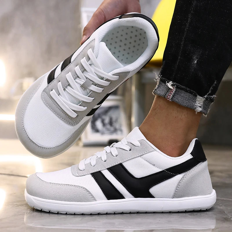 Men's Wide Toe Box Barefoot Shoes Minimalist Sports Shoes with Zero Drip Soles The Best Breathable Mesh Designer Men's Running - Sun Studio
