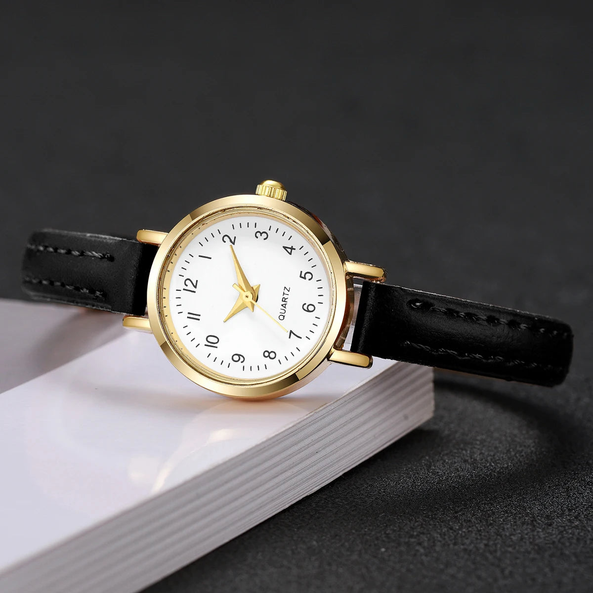 Fashion  Small Dial Women's Quartz Watch Ladies Leather Strap Wrist Watches Reloj Mujer（Without Box） - Sun Studio