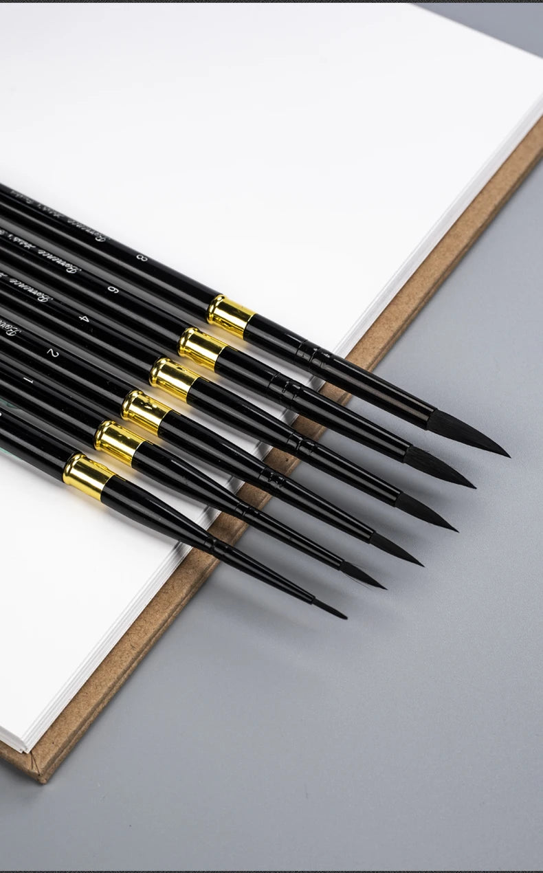 Artist Hand-Painting Drawing Brushes Gouache Watercolor Brush Pen for Water Color Painting Drawing Office School Art Supplies - Sun Studio