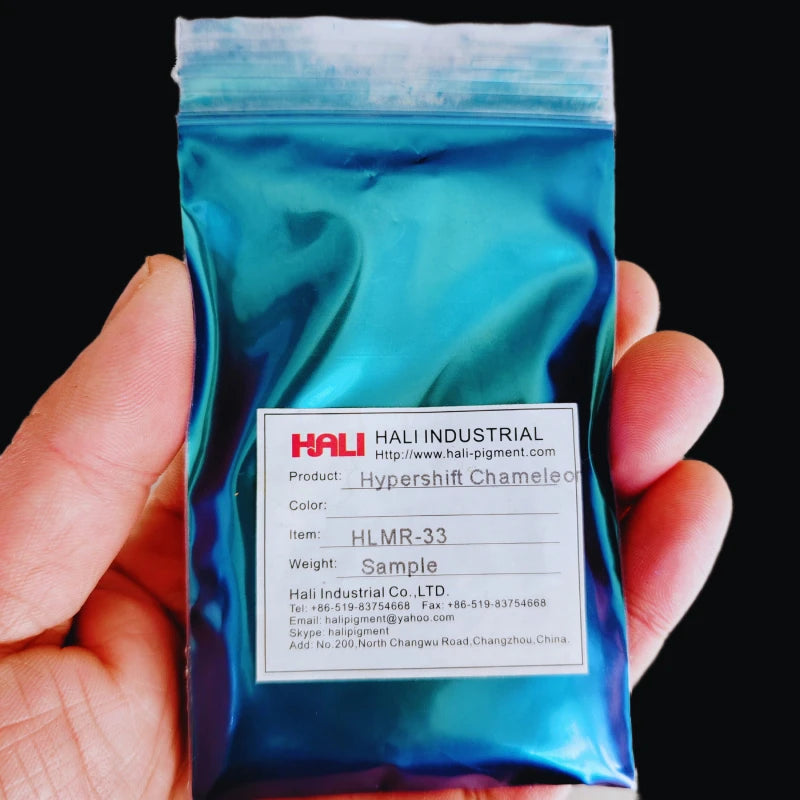 1G/Glas Super Chamäleon Automobilfarbe Pigmentpulver Hypershift Chamäleon Pigment Farbenwechsel Blau/Rot/Violett Artikel:HLMR-46