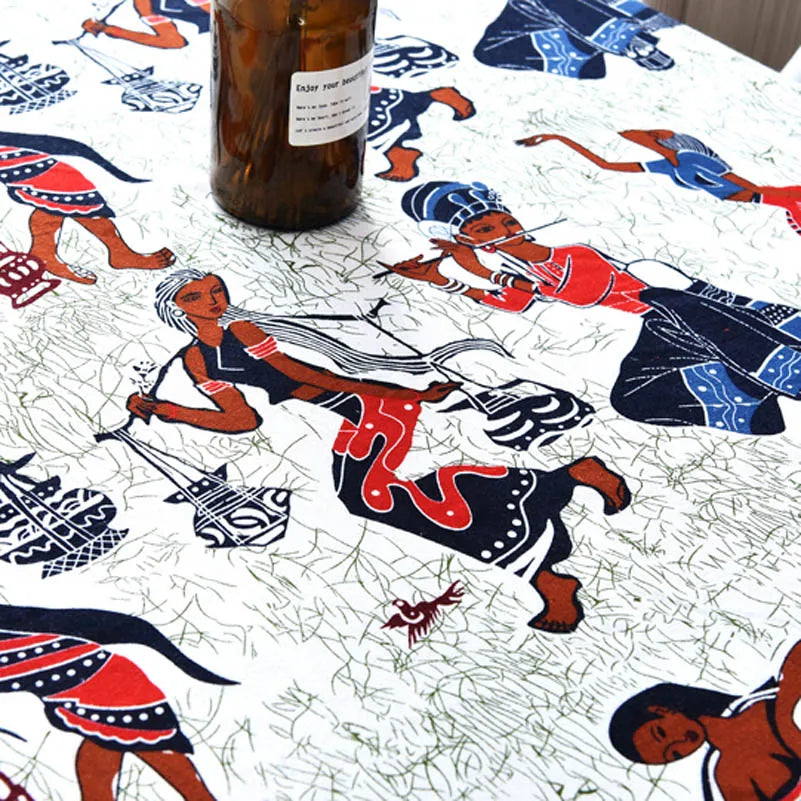 Bohemian Stoff Ethnisch Vintage Retro Boho Bedruckte Baumwolle Leinen Wohnkultur Polstertextil