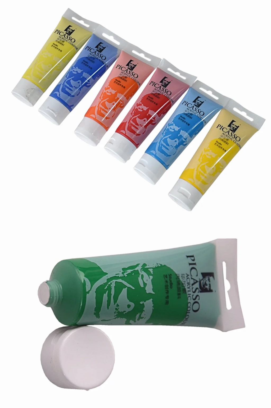 75ml Acrylic Paint Non Toxic Non Fading,Rich Pigments for Painters, Adults for Canvas Wood Clay Fabric Ceramic Craft Supplies - Sun Studio