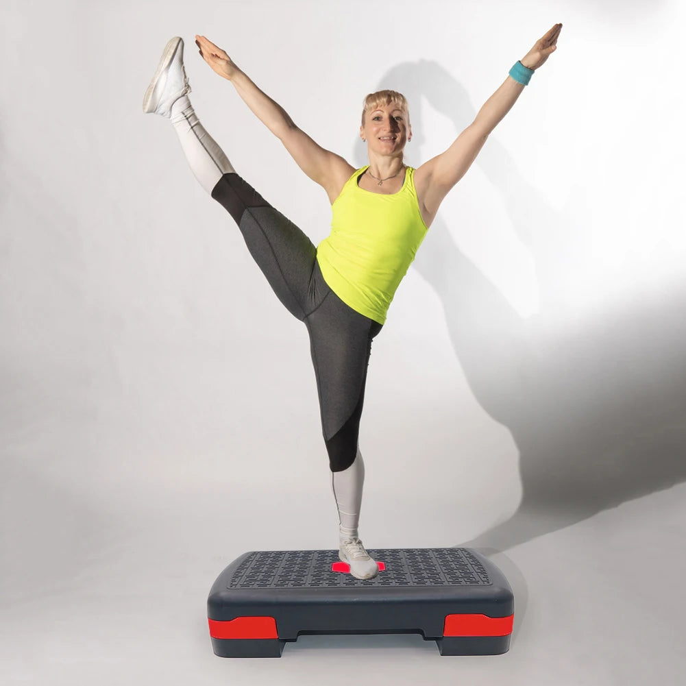 Fitness Height Step Pedal Aerobic Fitness Stepper Cardio Pedal Exerciser Stable 200KG Load Home Training Gym Exercise Foot Pedal - Sun Studio
