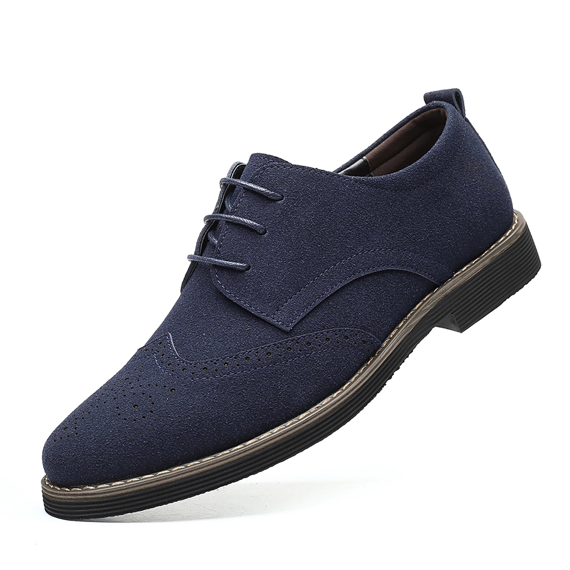 Men's Casual Business Lace-Up Hiking Work Shoes Classic Comfortable Wear-Resistant Soft-Soled Men's Shoes - Sun Studio