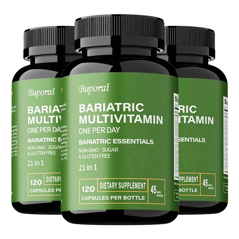 Bariatric Multivitamin Supplement - Contains 21 Vitamins and Minerals To Promote Overall Health and Maintain Energy Levels - Sun Studio