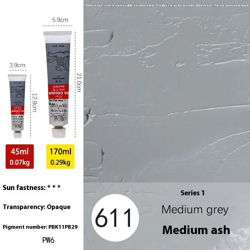 45ml Ölmalerei Transparente Tube Schnell trocknend Weiß Gold Silber Professionelle Farbmalbedarf für Künstler Studenten Anfänger