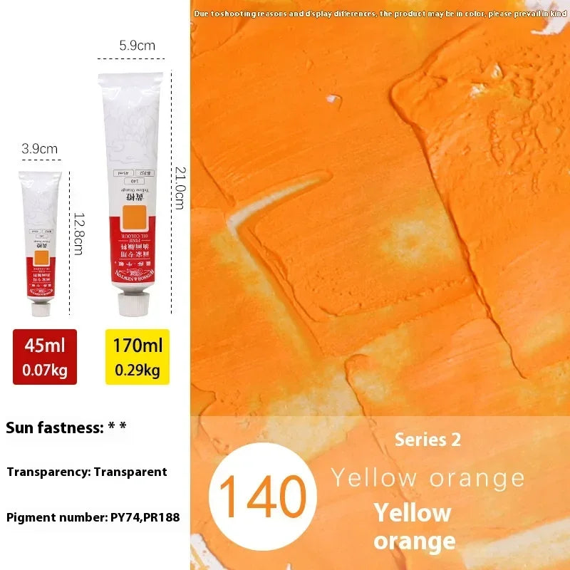 45ml Ölmalerei Transparente Tube Schnell trocknend Weiß Gold Silber Professionelle Farbmalbedarf für Künstler Studenten Anfänger
