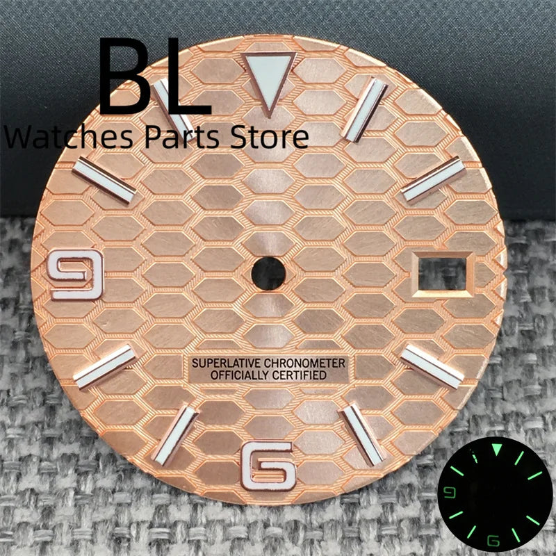 BLIGER 36mm40mm Hochwertiges Silber BLand-Dwelwe Herren Uhrengehäuse für NH35 Bewegung Uhren Teile Saphirglas 10BAR Uhrenbox