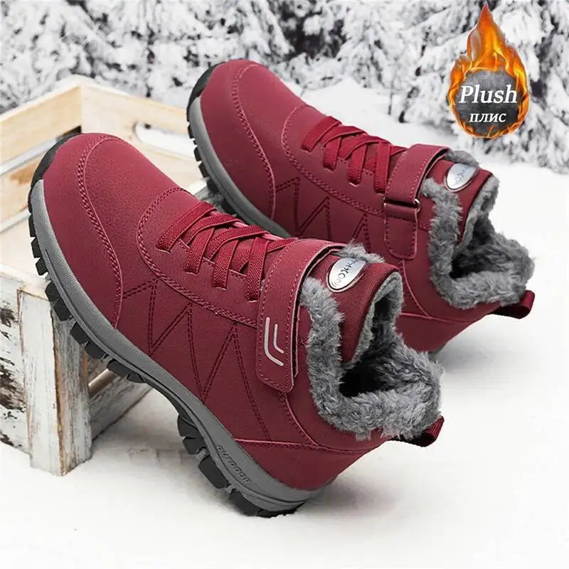 Men Boots Brand Climbing Shoes Men's Outdoor Sports Cotton Oes Winter Fce Lined High Top Thi Bot Climbing Casual Warm Boots - Sun Studio