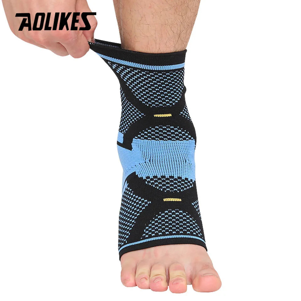 AOLIKES 1PCS Sports Ankle Support Ankle Pads Elastic Brace Guard Foot Basketball Football Badminton Anti Sprained Ankles Protect - Sun Studio