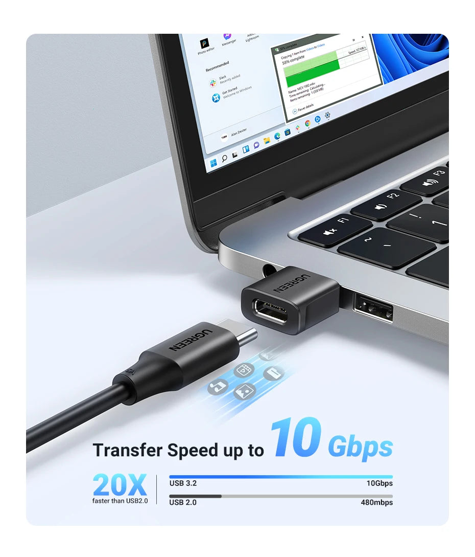 UGREEN USB 3.1 Type C OTG Adapter USB A Male to USB C Female Cable Converters For Macbook Samsung S10 Huawei USB To Type-c OTG - Sun Studio
