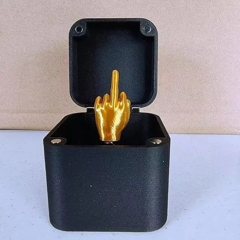 1pc Surprise Gift Box Middle Finger Model Home Decor Practical Joke Gifts Desk Decoration Interesting Toys Pop Up Gift  SIKEZHAN - Sun Studio
