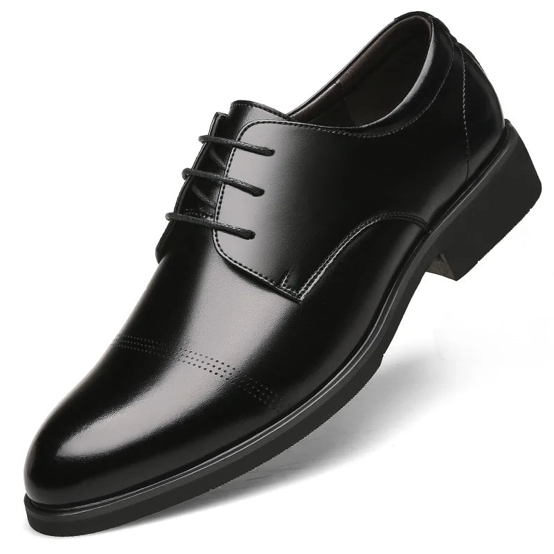 Height Increasing Shoes Men Taller Elevator 6CM Invisible Insole for Daily Men's Heighten Increased Wedding Oxfords Office Male - Sun Studio
