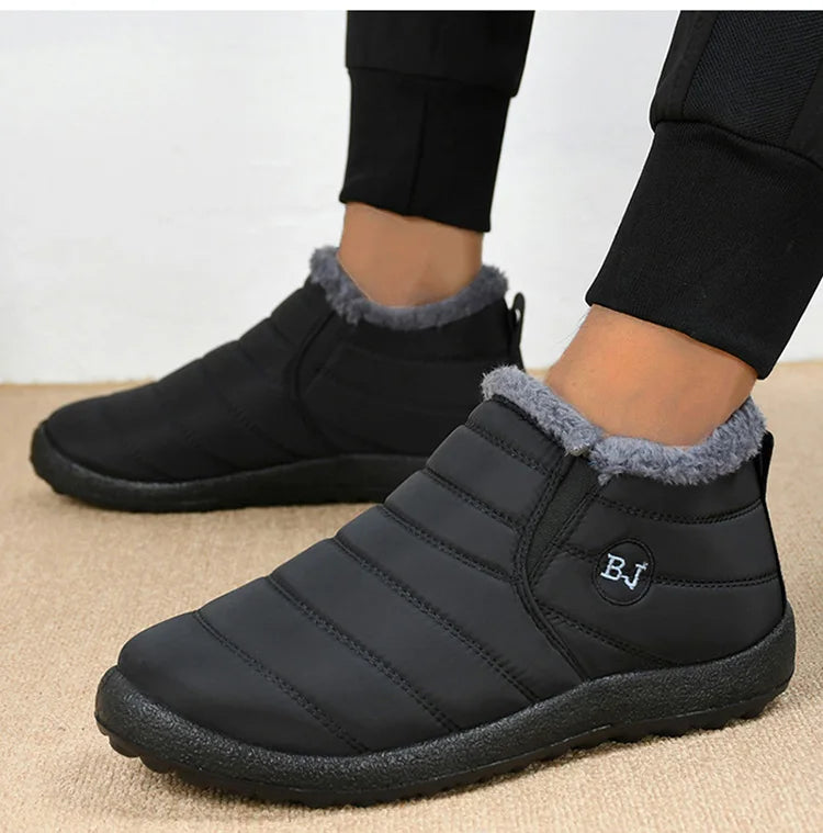Warm Men's Boots Snow Plus Size Winter Boots For Men Fur Shoes For Men Unisex Ankle Boots Waterproof Work Shoes Footwear - Sun Studio